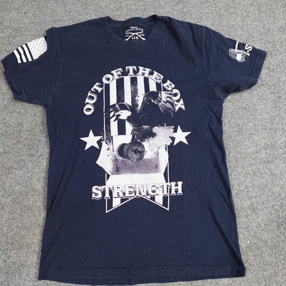 Grunt Style T-shirt S Blue Strength Out of the Box - Picture 1 of 6